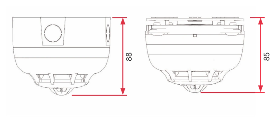ED300 - Detector combinat de fum și temperatură