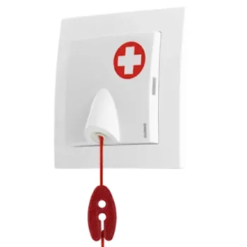 Gorke SPR-PC1/A/ZAS - Buton de alarmă cu șnur , 1 buton,  montaj îngropat