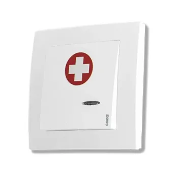 SPR-PK1/A/BAT – Buton de alarmă, 1 buton, montaj îngropat