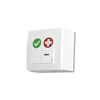 Gorke SPR-PK2/AK/BAT - Buton alarmă și resetare, 2 butoane, montaj îngropat