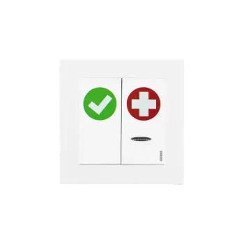 Gorke SPR-PK2/AK/ZAS - Buton alarmă și resetare, 2 butoane, montaj îngropat