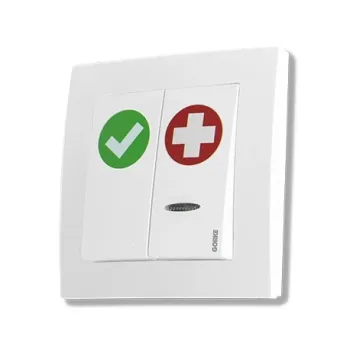 Gorke SPR-PK2/AK/ZAS - Buton alarmă și resetare, 2 butoane, montaj îngropat